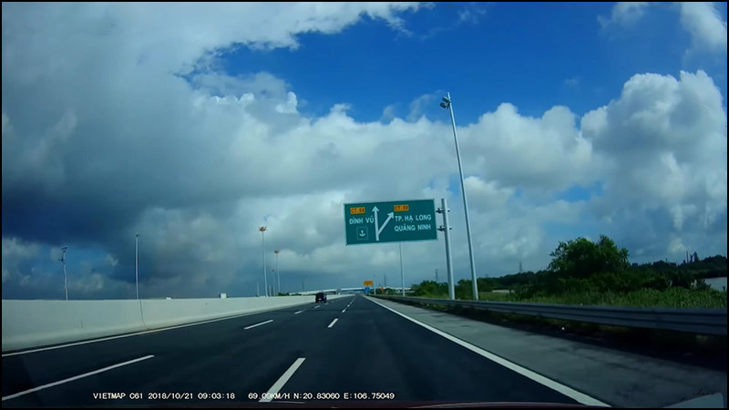 h&igrave;nh minh họa từ một camera h&agrave;nh tr&igrave;nh của Vietmap